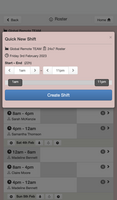 WorkRoster mobile screenshot