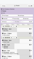 WorkRoster mobile screenshot