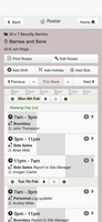 WorkRoster mobile screenshot