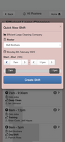 WorkRoster mobile screenshot