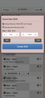 WorkRoster mobile screenshot