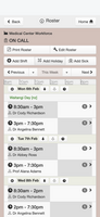 WorkRoster mobile screenshot