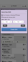 WorkRoster mobile screenshot