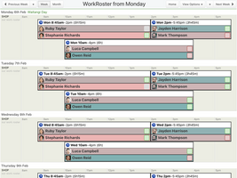 WorkRoster screenshot