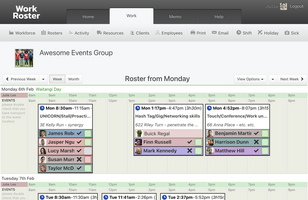 WorkRoster screenshot