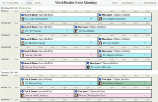 WorkRoster screenshot