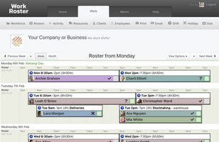 WorkRoster screenshot