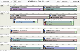 WorkRoster screenshot