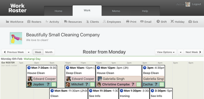 WorkRoster screenshot