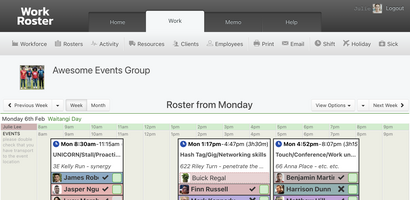 WorkRoster screenshot