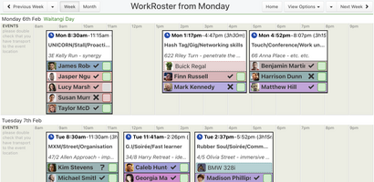 WorkRoster screenshot