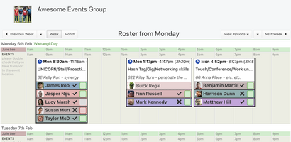 WorkRoster screenshot