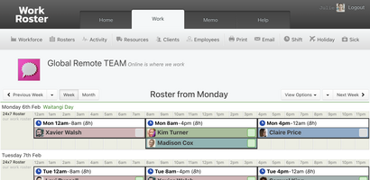 WorkRoster screenshot