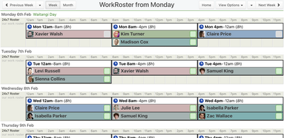 WorkRoster screenshot