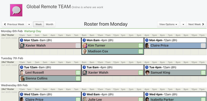 WorkRoster screenshot