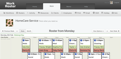 WorkRoster screenshot