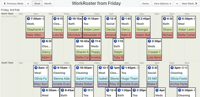 WorkRoster screenshot