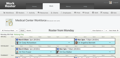 WorkRoster screenshot