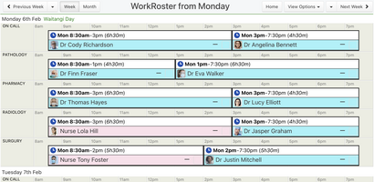 WorkRoster screenshot