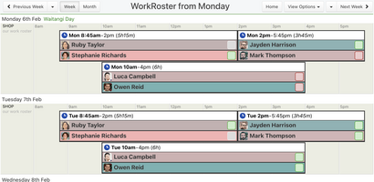 WorkRoster screenshot