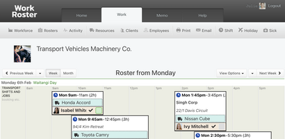 WorkRoster screenshot