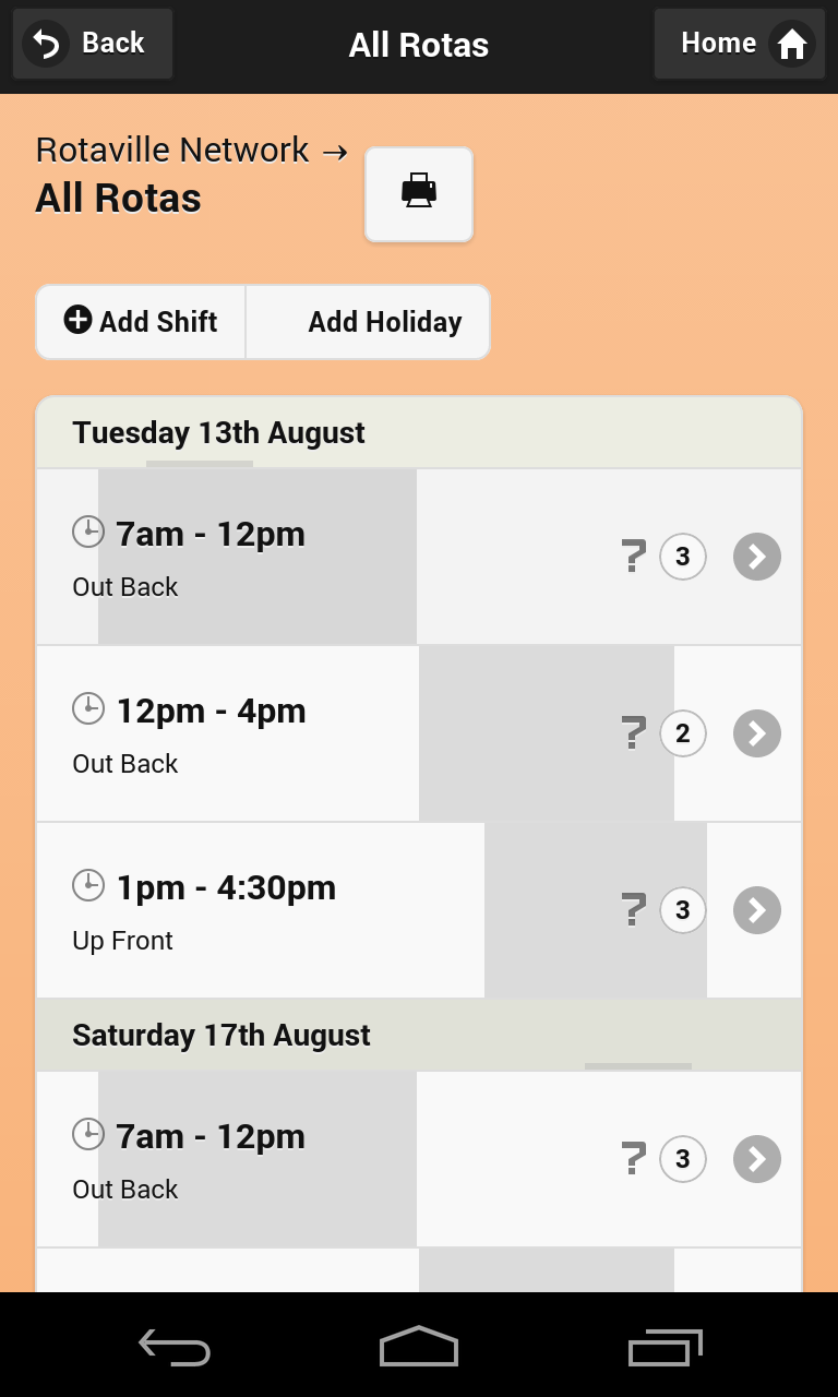 Roster App for Android