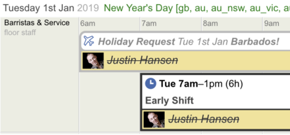 employee is double assigned