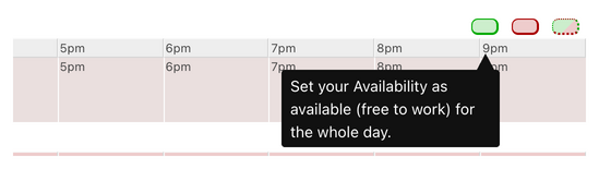 Marking availability